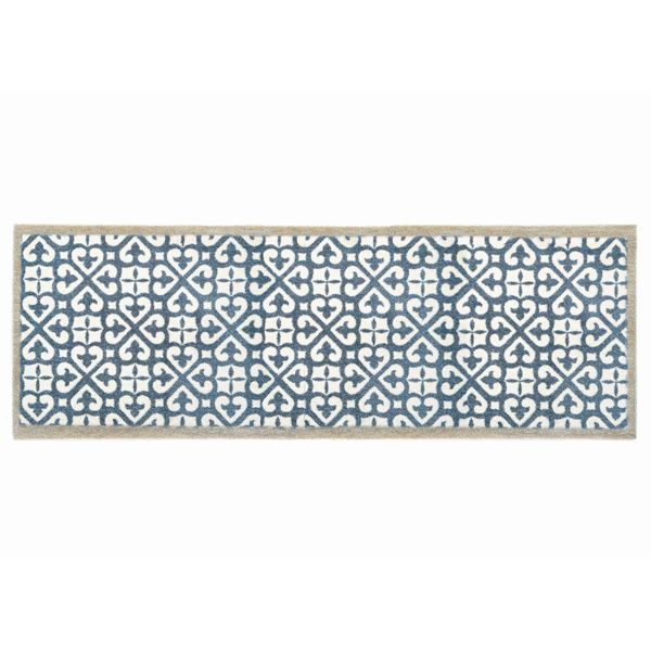 My Harlequin Tile Runner - Blue